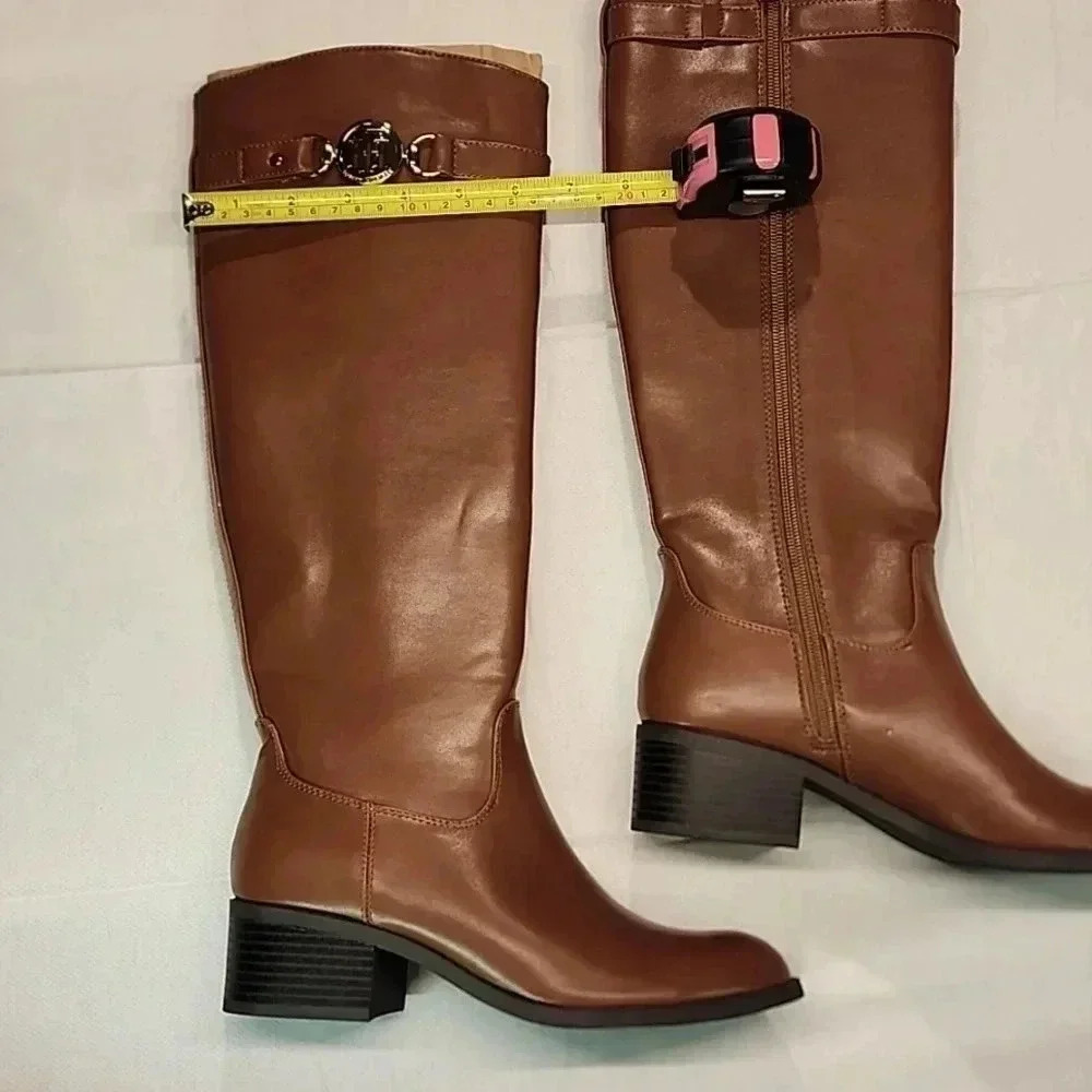 Tommy Hilfiger Dezy knee high boot women size 6 M brown nwob - Picture 7 of 10